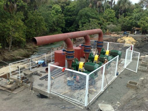 Captação de Água e Casa de elétrica Usina Morro Vermelho – Mineiros – GO